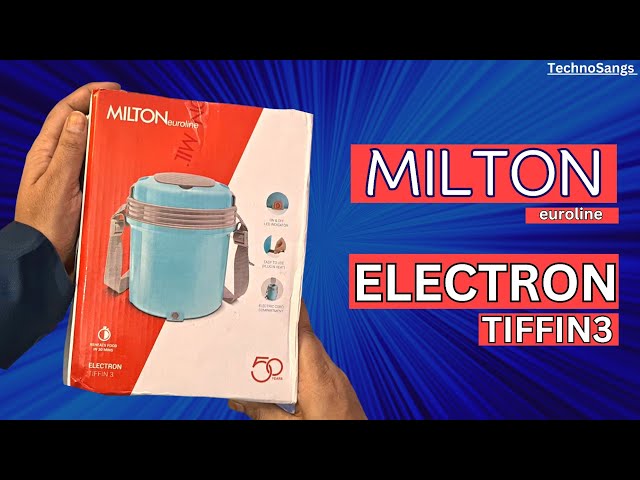 Milton euroline Electron  tiffin 3 review in Hindi||Electric tiffin box 3 Containers||TechnoSangs