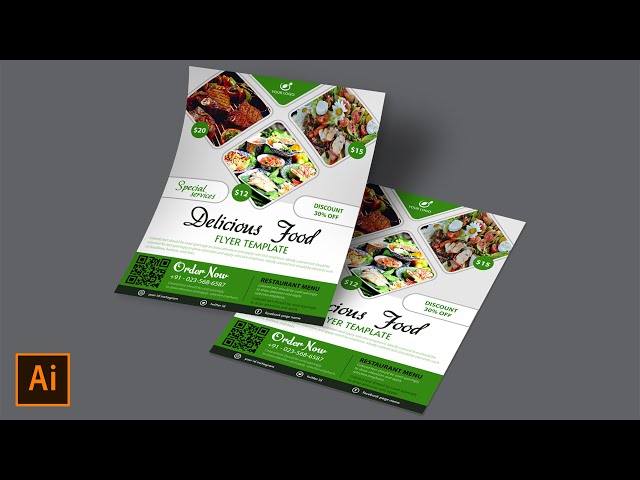 Flyer Design in Illustrator : Make professional flyer design and give realistic look