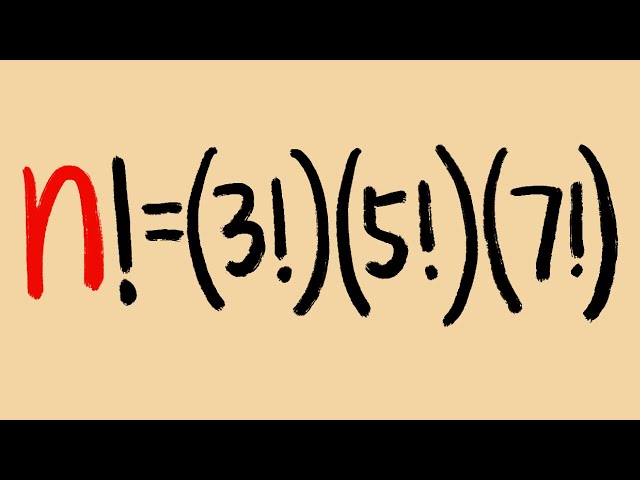 how to solve a factorial equation?