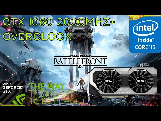 GTX 1060 + i5 4690k Gaming Star Wars Battlefront Ultra 1080p