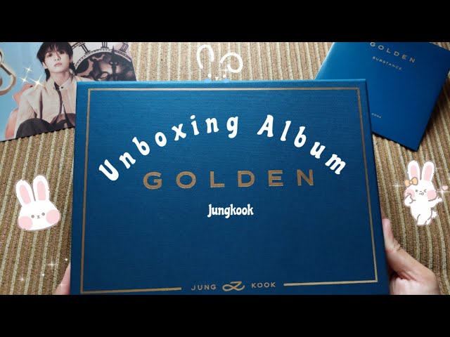 Unboxing 'GOLDEN' Album Jungkook | Blue Substance Ver ♡