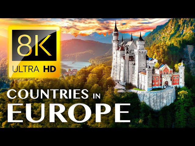 TOP 40 - Most Beautiful Countries in EUROPE 8K ULTRA HD
