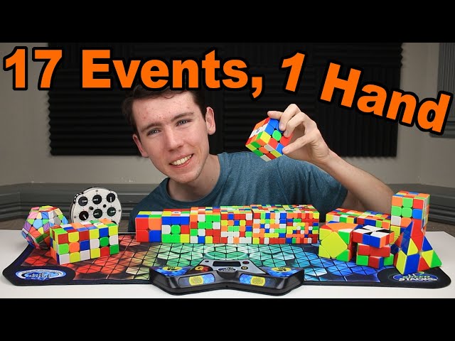 I tried solving EVERY event with ONE HAND