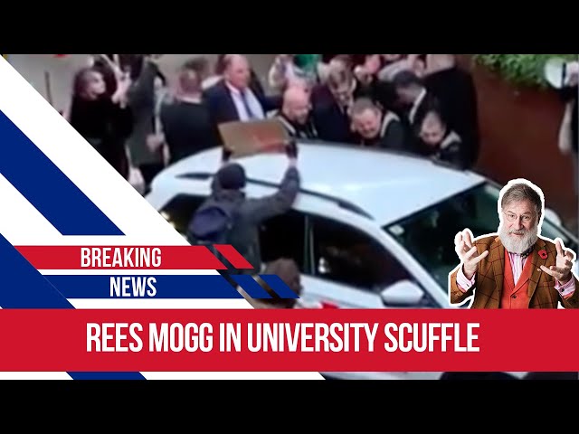 Jacob Rees Mogg suffers mob attack in Cardiff orchestrated by crazed extremists