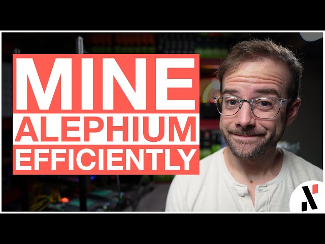 ALEPHIUM Mining Efficient OVERCLOCKS (All 30 Series GPUs Tested)