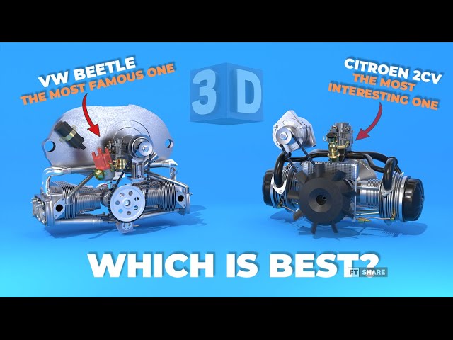 The Most Interesting Engine in the World: Citroen 2CV Vs VW Beetle