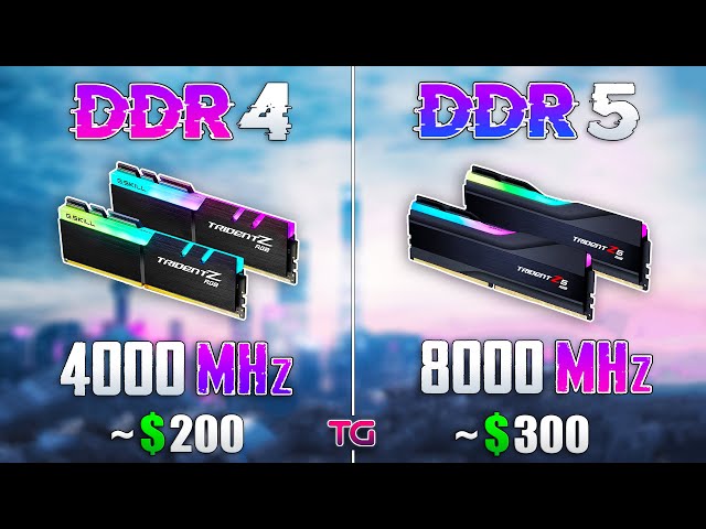 DDR4 4000MHz vs DDR5 8000MHz - Test in 10 Games