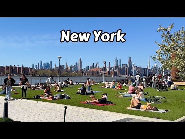 Walking New York 4k - Spring In Brooklyn Williamsburg Travel Video Tour