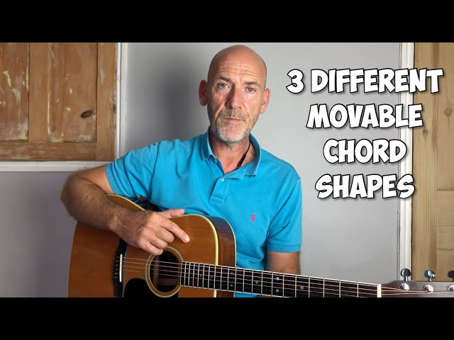 3 different movable chord shapes