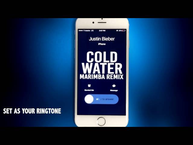 Major Lazer Cold Water (Feat. Justin Bieber & MO) Marimba Remix Ringtone