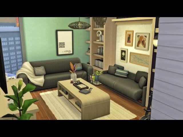 1312 21 Chic Street Apartment  🌆 Sims 4 Speed Build Stop Motion (NO CC)