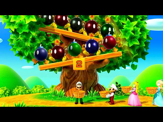 Mario Party Superstars All Minigames (master difficulty) - Luigi vs Mario vs Peach vs Rosalina