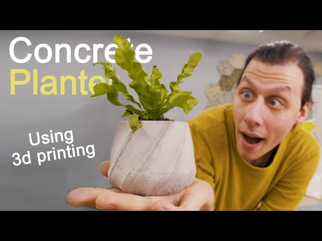 Using 3d Printing to make these concrete planters!