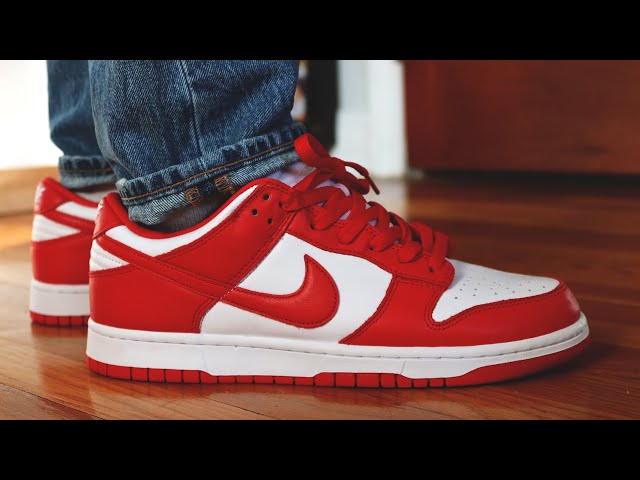 These were an Instant Sell Out! | Nike Dunk Low SP "University Red" Review (2020 Release)