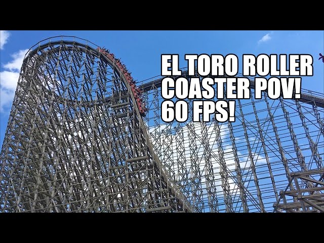 El Toro Wooden Roller Coaster POV 60fps Six Flags Great Adventure New Jersey