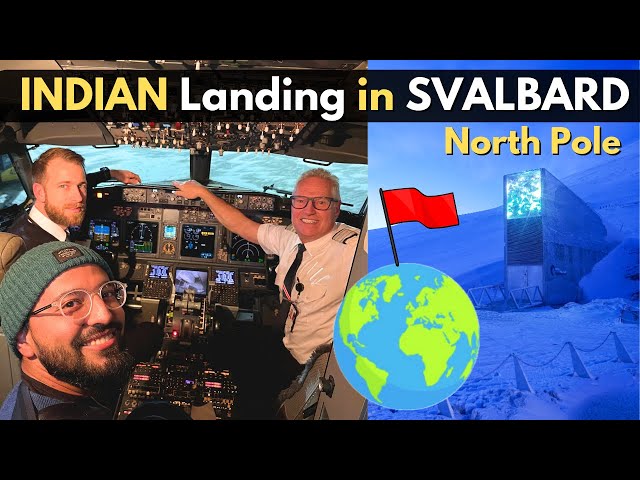 Travelling to SVALBARD in the COCKPIT 🇳🇴 [ North Pole ]