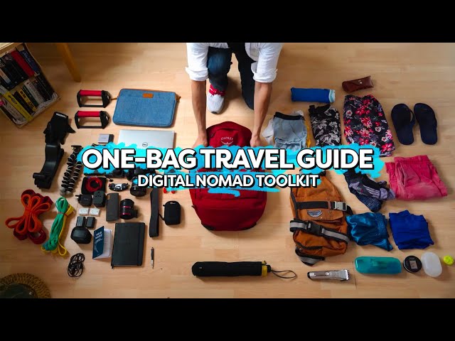 My Ultimate One-Bag Travel Setup ✈️ Digital Nomad Packing Guide 2024