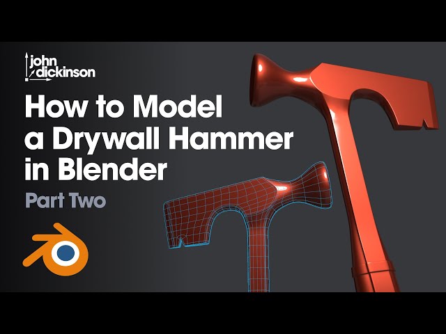 How to Model a Drywall Hammer in Blender - Part Two