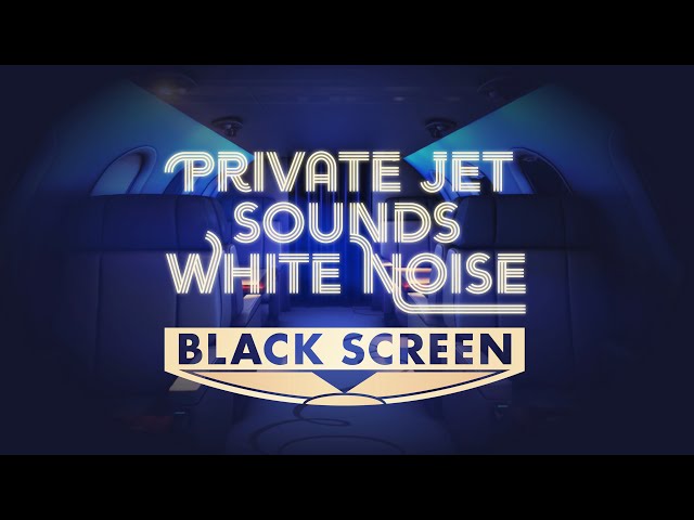 Private Jet Sound feat. White Noise Black Screen for Sleeping