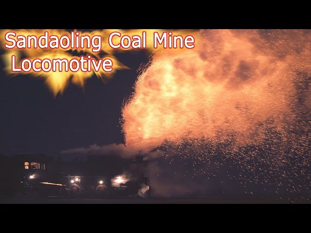 A day of  Steam Locomotive in Sandaoling Coal Mine 4K