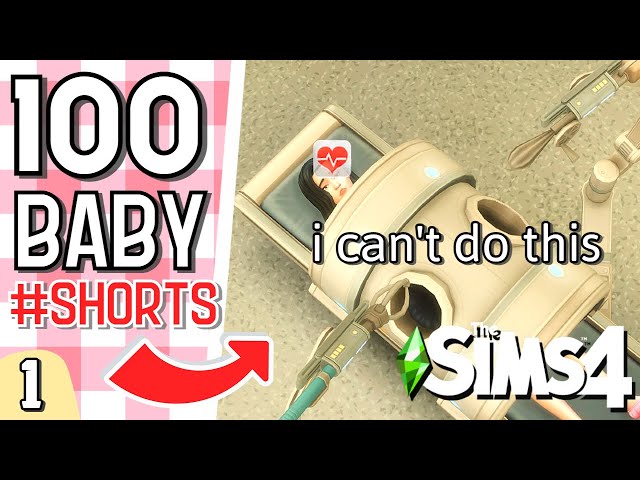 Pregnancy Gone Wrong in The Sims 4: 100 Baby Challenge Ep 1 #Shorts