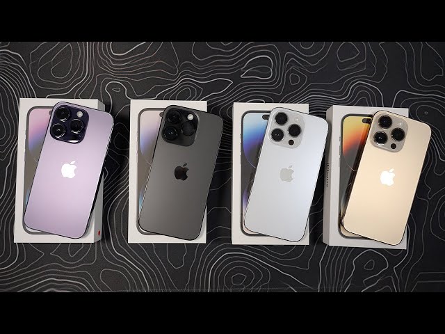 iPhone 14 Pro All Colors: Space Black, Deep Purple, Silver & Gold!