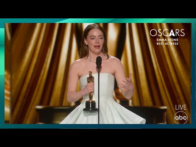Emma Stone Wins Best Actress for 'Poor Things' | 96th Oscars (2024)