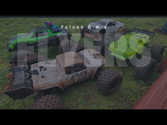 FALCON FLYING 🦅🦅( PART 1) ARRMA KRATON 8s OUTCAST 8S & THE XMAXX ULTIMATE!! BASH HARD!!! 5TH SCALES