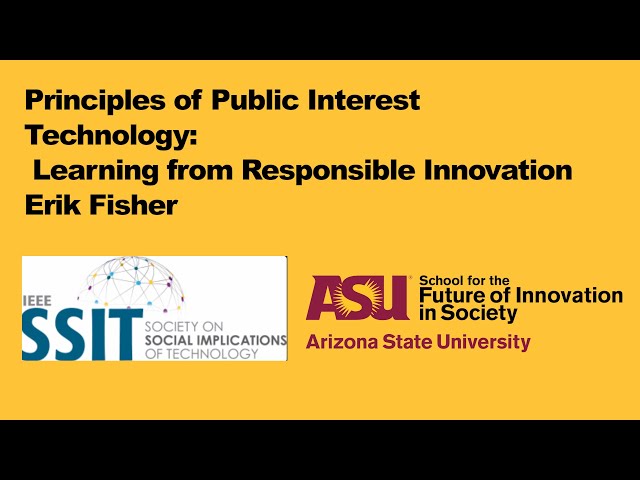 Principles of Public Interest  Technology   Learning from Responsible Innovation