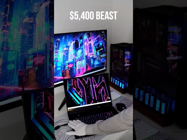 $5,400 BEAST Gaming Laptop - Acer Predator Triton 17 X #shorts #gaming #asmrunboxing