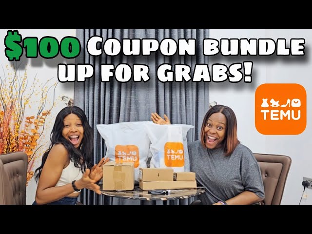 An exciting TEMU UNBOXING! | Get a $100 COUPON Bundle! | 90% OFF + FREE Shipping!