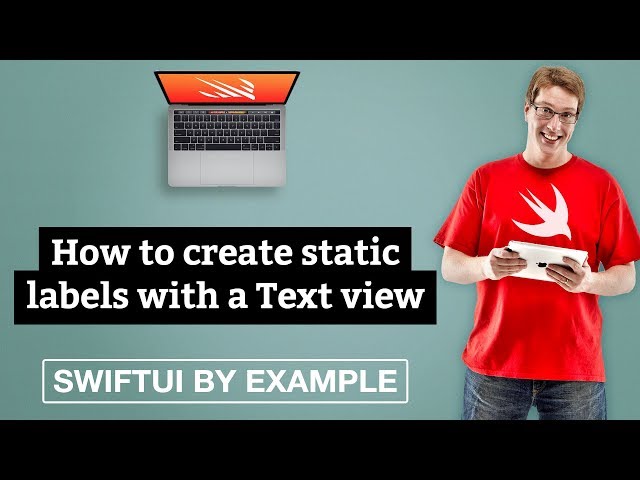 How to create static labels with a Text view - SwiftUI by Example