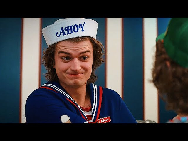 steve harrington being iconic for 9 minutes straight