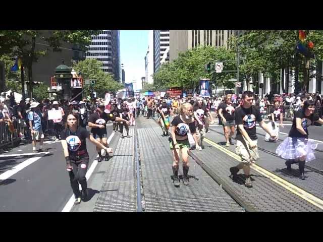 Bradley Manning contingent flashmob at SF Pride 2013