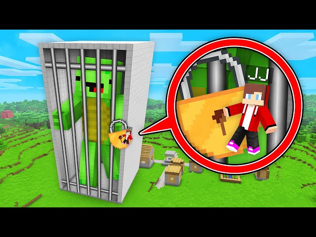TINY JJ Put GIANT Mikey In Prison in Minecraft (Maizen)