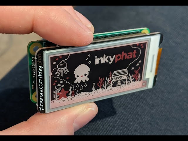Inky pHAT test - Raspberry Pi Zero