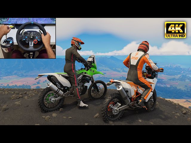 Kawasaki KX 450F & KTM 450 Rally | OFFROAD Rally Bike | The Crew Motorfest | Logitech G29 gameplay