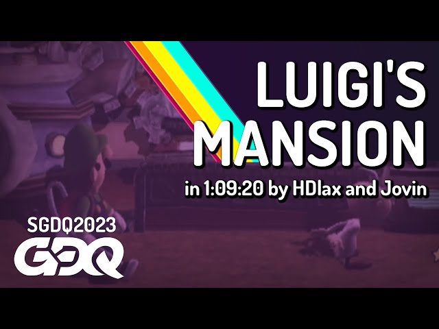 Luigi's Mansion by HDlax and Jovin in 1:09:20 - Summer Games Done Quick 2023