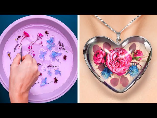 Cute And Beautiful Epoxy Resin Crafts That You Will Love || Colorful DIY Jewelry And Accessories