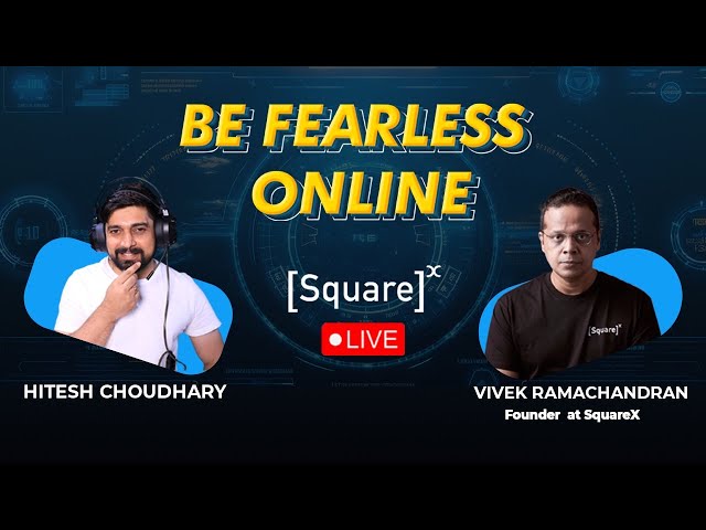 Live with Vivek Ramachandran 🔥| founder of SquareX