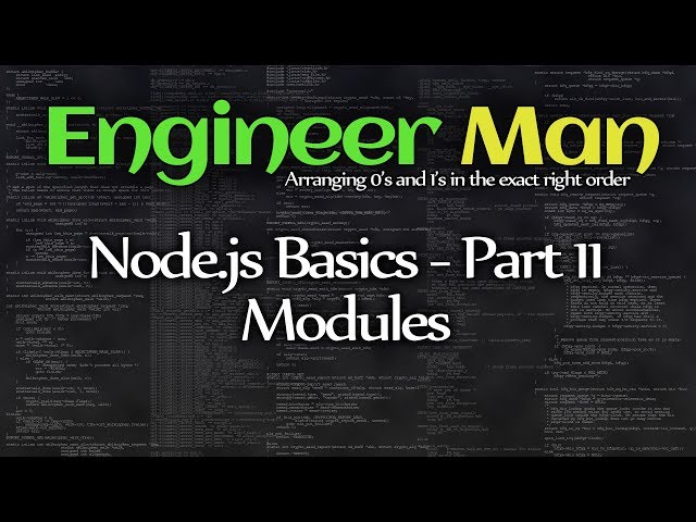 Modules - Node.js Basics Part 11