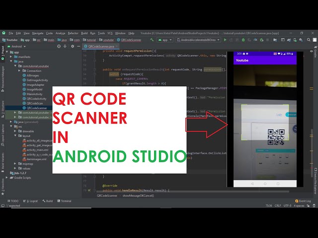 QR Code Scanner In Android Studio | Android Tutorial's