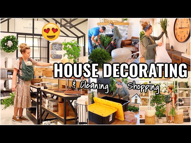HOUSE DECORATING!!😍 SHOP, DECORATE & CLEAN WITH ME | OUR ARIZONA FIXER UPPER