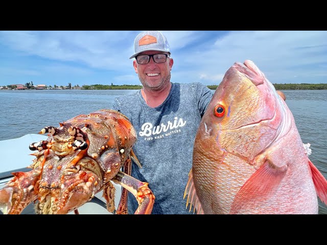 THE BIGGEST LOBSTER I'VE EVER SEEN!!!! {Catch Clean Cook} Maverick Almost went OVERBOARD!!!