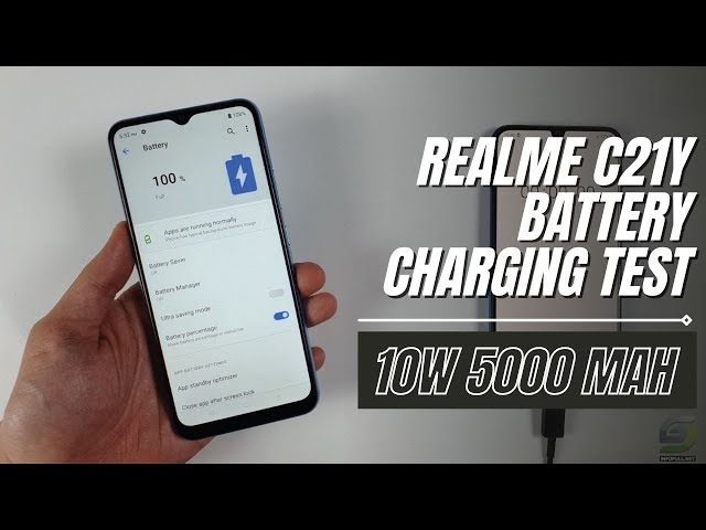 Realme C21Y Battery Charging test 0% to 100%