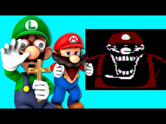 Mario Plays Mario.exe ft. Luigi