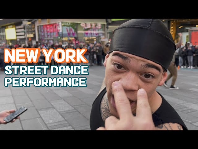 Times Square New York Street dance performer  | #chosencrewent