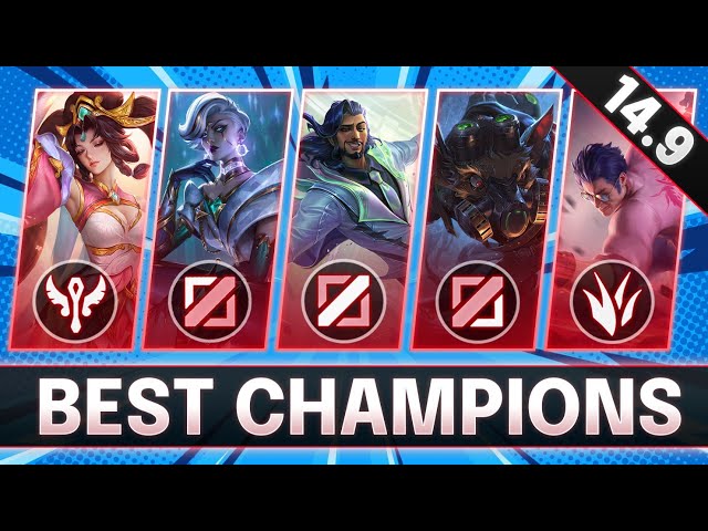 Best Champions In 14.9 for Every Role - CHAMPS to MAIN for FREE LP - LoL Guide Patch 14.9