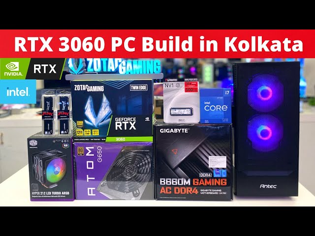 1 Lakh Rs Pc Build with RTX 3060 GPU in Kolkata | Clarion Computers