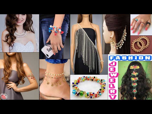 Fashion Girls ! Daily wear Jewelry Making Ideas... Earrings, Necklace, Anklet Etc.